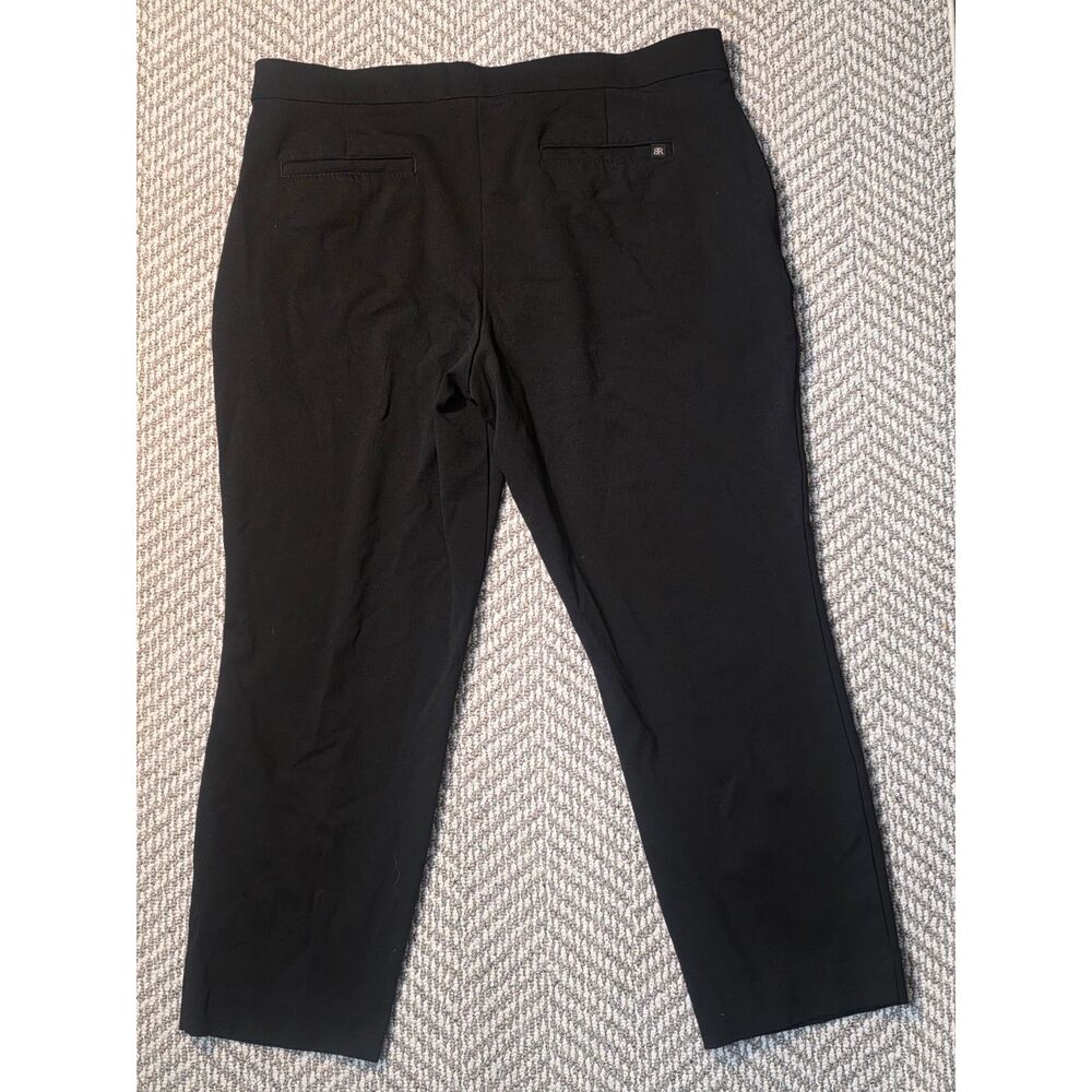 Banana Republic Women's Size 16 Black Ankle Cropped Stretch Dress Pants Trousers